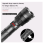 Flashlight XHP160 4-core Flash Light USB Rechargeable Flashlights Torch Work Lights Zoomable Lantern(Black) 2