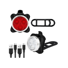 Bike Lights, Professional Bike Accessories for Mountain Bike Dirt Bike Fixed Gear Bike, 4 Light Mode Options(Black)