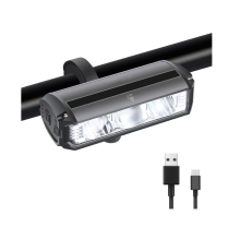 Super Bright LED Bike Lights,USB Rechargeable Bicycle Lights,4 Light Modes,Easy to Install,IPX5 Waterproof,Road Safety for Men,Women,Kids(Black)