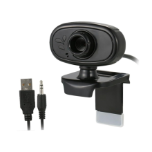 Webcam pour ordinateur avec microphone 480P Clip-On USB 2.0 480P - Noir