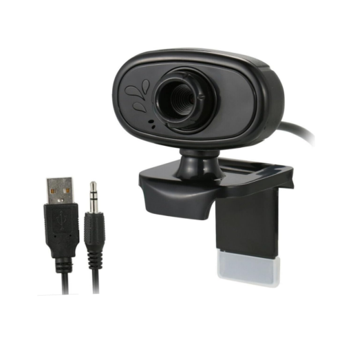 Web Camera Camera for Computer Webcam with Mic 480p Clip-on Black Usb2.0 Webcam 480P Webcam(Black)