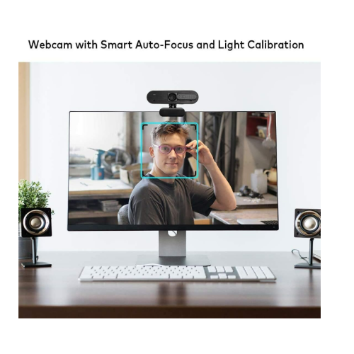 1080p Cover Slider USB Web Camera with Clip on Web Cam Gaming Camera Streaming Webcam for Laptop Computer(Black) 1