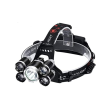 Headlamp LEDFishing Headlight Use 18650 Battery Headlamp Flashlight Zoom Head lamp Torch Camping Head Light(Black)