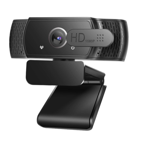 Webcam pour ordinateur Ultra HD 1080p avec microphone - Noir