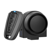 Wireless Remote Bike Alarm: 115dB Super Loud Bicycle Vibration Motion Sensor Siren Anti Theft Security System Motorcycle Alarm Waterproof(Black)
