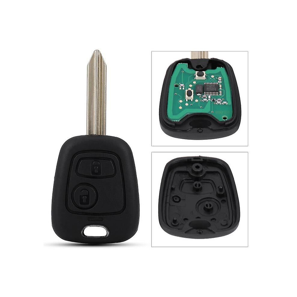 Car Key 2 Buttons Car Remote Key Fob 433Mhz Id46 For Citroen Saxo Picasso Xsara Berlingo 8238749374737