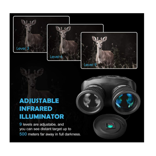 Jumelles de vision nocturne monoculaires infrarouges numériques noires 1
