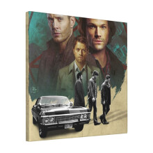 Canvas Print Only SPN FINALE Wall Art Poster Room Decor 18x18 inch No Frame