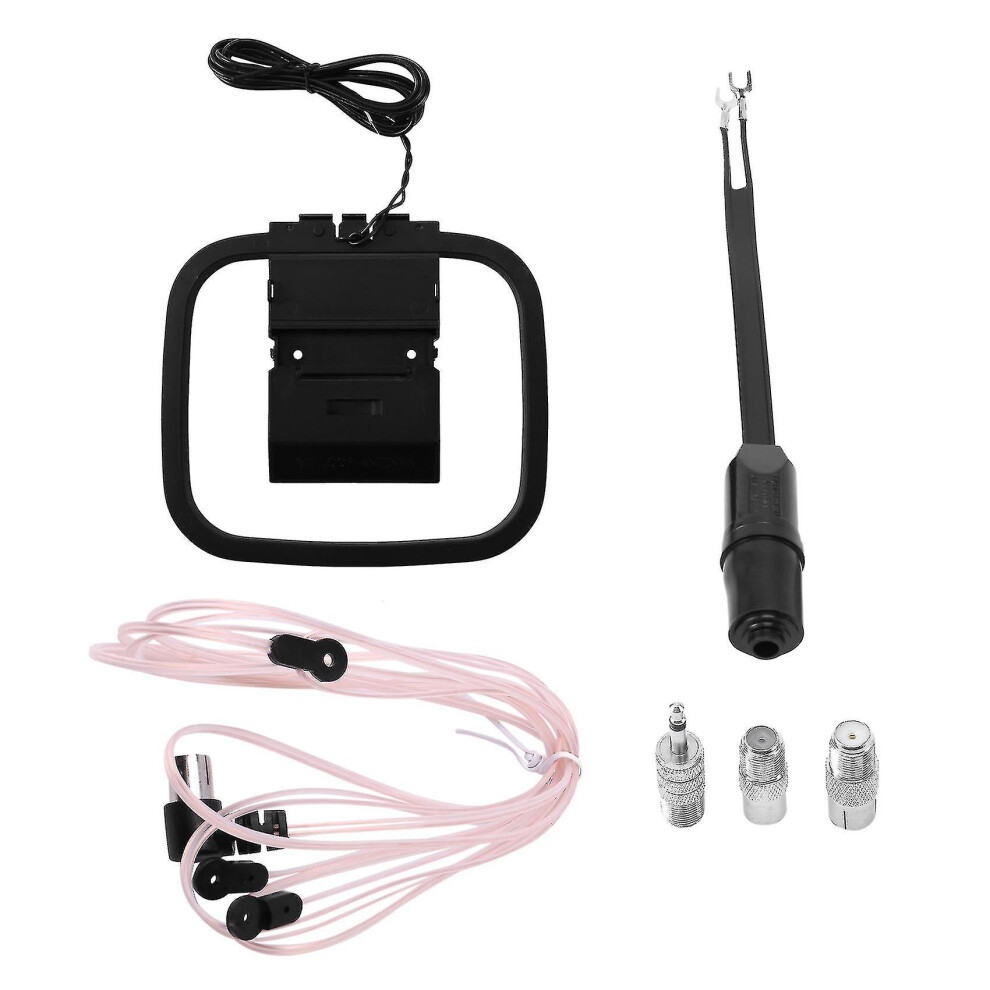 Fm Antenna For Indoor Stereo Receiver, Universal 75 Ohm/300 Ohm Fm Am Radio Antenna Kit With Antenn 8238749378797