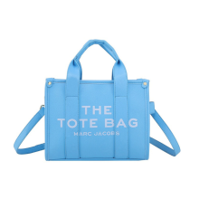 (blue ) Women's Handbag Designer Vintage Notebook Office Computer PU Leather One Shoulder Tote Bag