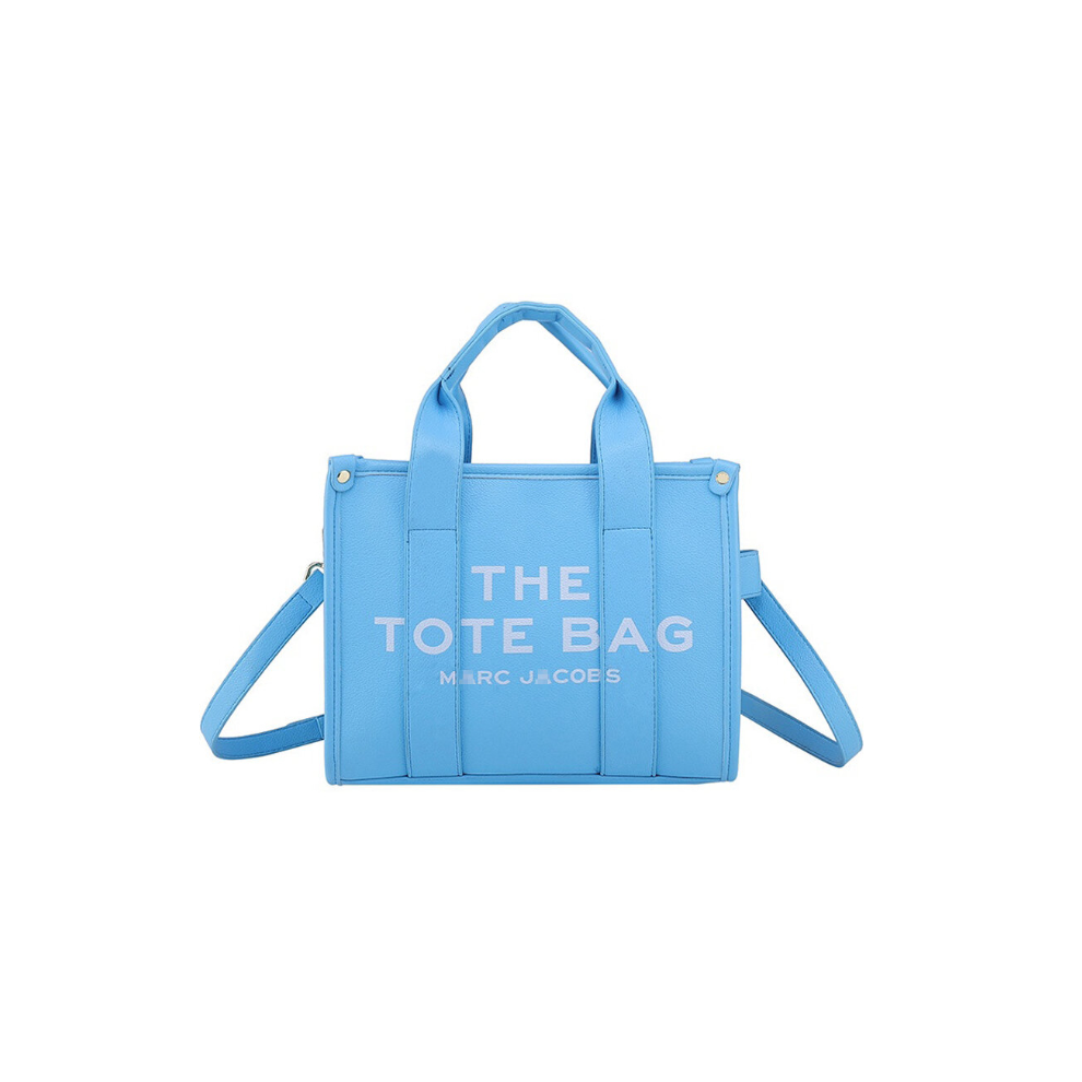 Qimorigeng (Blue ) Women's Handbag Designer Vintage Notebook Office Computer Pu Leather One Shoulder Tote Bag