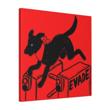 Canvas Print Only Negro Matapacos - Evade Wall Art Poster Room Decor 18x18 inch No Frame