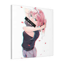 Canvas Print Only Darling In The FranXX 02 Wall Art Poster Room Decor 18x18 inch No Frame
