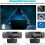 Webcam HD 1080P, microfone, correção automática de luz, USB, para videochamadas e streaming de vídeo (Preto) 5