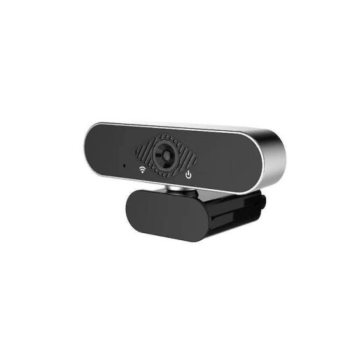Chronus 1080P Webcam, microfone, USB, para PC, Mac, Laptop, ideal para chamadas e transmissões ao vivo (Prata)