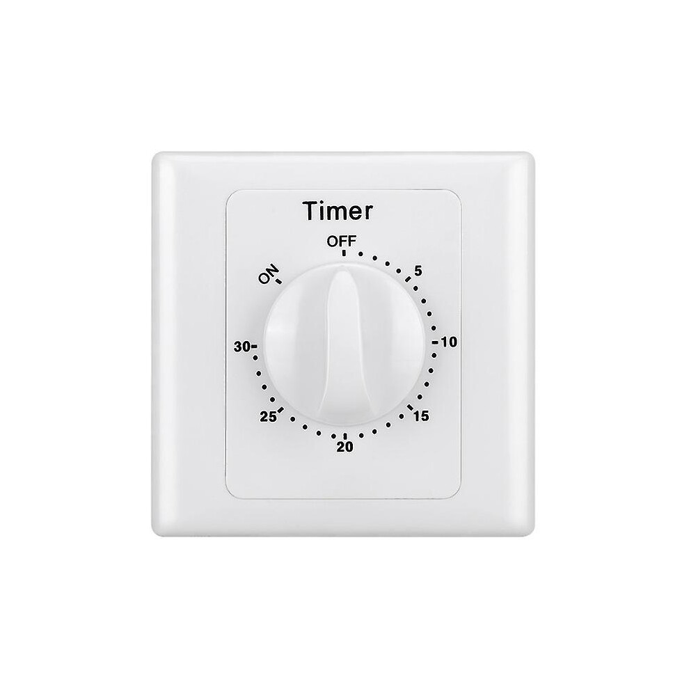 (30Min No Light) Jwl-2Pcs Time Switch Light Switch Sockets Countdown Timer 220V Switch Digital Timer Control Switch Socket Cover Plate Home 9152243150743