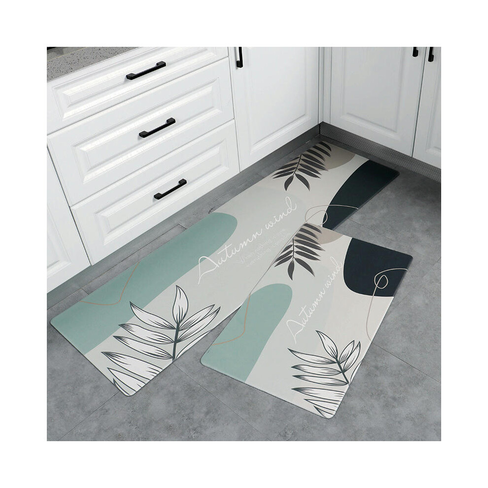 (PG Zhuqing (new product), 45cm*120cm (perfect edge)) Cross -Border Kitchen Floor Pad Waterproof Oil -Proof Leather PU Carpet Non -Slip Foot Pad Carto