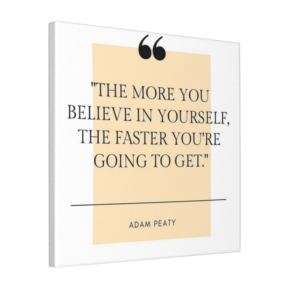 Canvas Print Only Adam Peaty Quote Wall Art Poster Room Decor 18x18 inch No Frame
