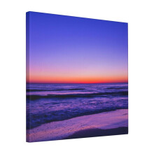 Canvas Print Only Blue Ocean Waves Wall Art Poster Room Decor 18x18 inch No Frame