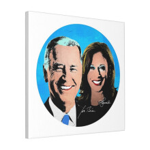 Canvas Print Only Pop Art Biden Harris Portrait Wall Art Poster Room Decor 18x18 inch No Frame