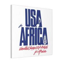 Canvas Print Only We Are The World Wall Art Poster Room Decor 18x18 inch No Frame