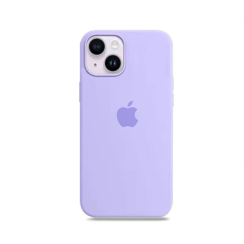 (Lilac) Liquid silicone case for iPhone14, Magsafe, soft to touch