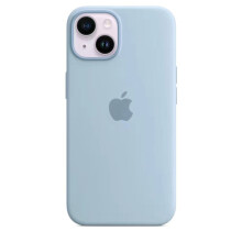 (Sky Blue) Liquid silicone case for iPhone14, Magsafe, soft to touch