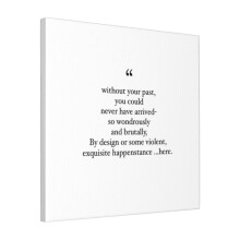 Canvas Print Only Ts Why She Disappeared Wall Art Poster Room Decor 18x18 inch No Frame