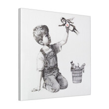 Canvas Print Only Banksy Artwork Game Changer 2020 NHS Superheroes Wall Art Poster Room Decor 18x18 inch No Frame