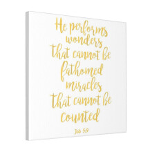 Canvas Print Only Job 59 Wall Art Poster Room Decor 18x18 inch No Frame