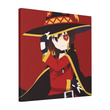 Canvas Print Only Megumin Wall Art Poster Room Decor 18x18 inch No Frame