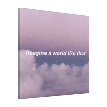 Canvas Print Only Imagine Wall Art Poster Room Decor 18x18 inch No Frame