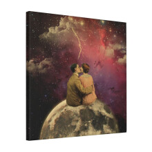 Canvas Print Only Lovers Wall Art Poster Room Decor 18x18 inch No Frame