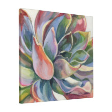 Canvas Print Only Simply Succulent #7 Wall Art Poster Room Decor 18x18 inch No Frame