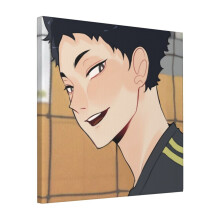 Canvas Print Only Haikyuu !! Akaashi Keiji Wall Art Poster Room Decor 18x18 inch No Frame
