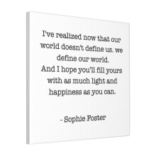 Canvas Print Only Sophie Foster Wall Art Poster Room Decor 18x18 inch No Frame