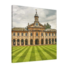 Canvas Print Only Emmanuel College In Cambridge, England Wall Art Poster Room Decor 18x18 inch No Frame