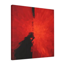 Canvas Print Only U2 - Under A Blood Red Sky - Squares Wall Art Poster Room Decor 18x18 inch No Frame