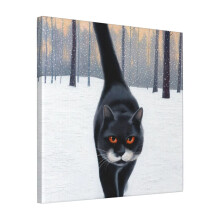 Canvas Print Only A Walk In The Park. Wall Art Poster Room Decor 18x18 inch No Frame