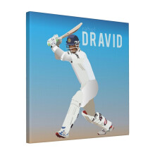 Canvas Print Only Rahul Dravid Wall Art Poster Room Decor 18x18 inch No Frame