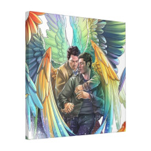 Canvas Print Only Destiel Rainbows Wall Art Poster Room Decor 18x18 inch No Frame