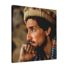 Canvas Print Only Side View Of Ahmad Shah Massoud Wall Art Poster Room Decor 18x18 inch No Frame