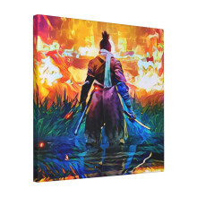 Canvas Print Only Master Fire Sekiro Wall Art Poster Room Decor 18x18 inch No Frame