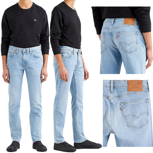 Diesel (W33 L32) LEVIS 511 Mens Jeans Original Riveted Blue Denim