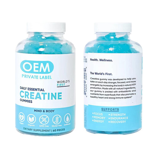 2-pack Creatine Gummies For Muscle Growth And Strength Workout Recovery