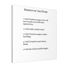 Regrets Of The Dying Canvas Print 18x18in - No Frame - 45x45cm, Rolled, Artist-Grade Canvas OBFG-RedBlok-Cavn18x18_#IsUURaOFi4V46yO9RZ