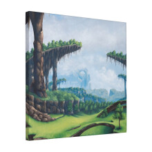 Canvas Print Only Pastoral Plains Wall Art Poster Room Decor 18x18 inch No Frame