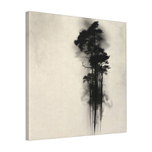 Canvas Print Only Enchanted Forest Wall Art Poster Room Decor 18x18 inch No Frame