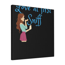 Canvas Print Only Love At First Sniff Wall Art Poster Room Decor 18x18 inch No Frame