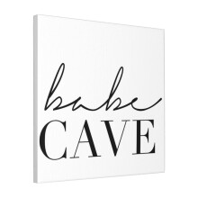 Canvas Print Only Babe Cave - Girl Room Decor Wall Art Poster Room Decor 18x18 inch No Frame